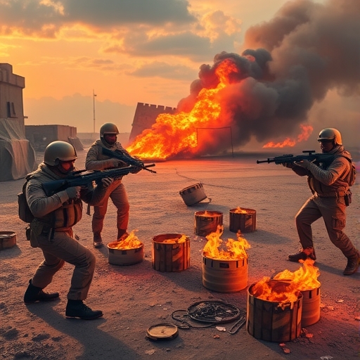 中東地區的戰鬥部隊交火