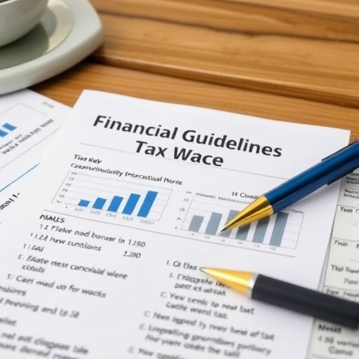 財務指導方針與稅務更新的圖示