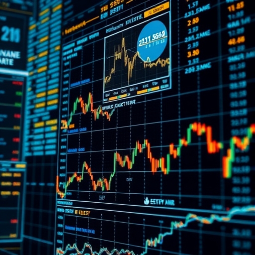 一位分析師正在審閱財經報告