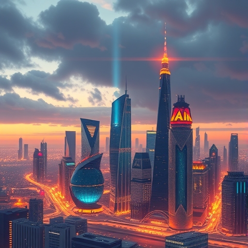 未來感的城市天際線3