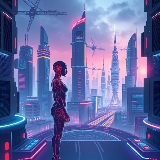 台積電在未來城市中的半導體製造設施