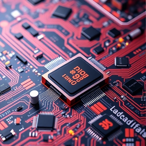 未來感的微型晶片設計