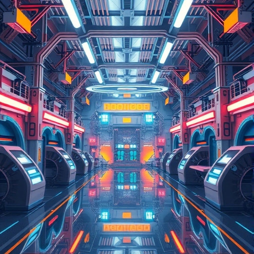 未來式半導體工廠內部