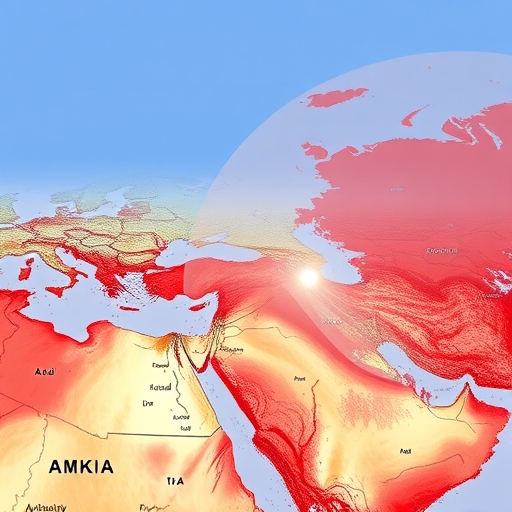 中東地緣政治緊張局勢圖像