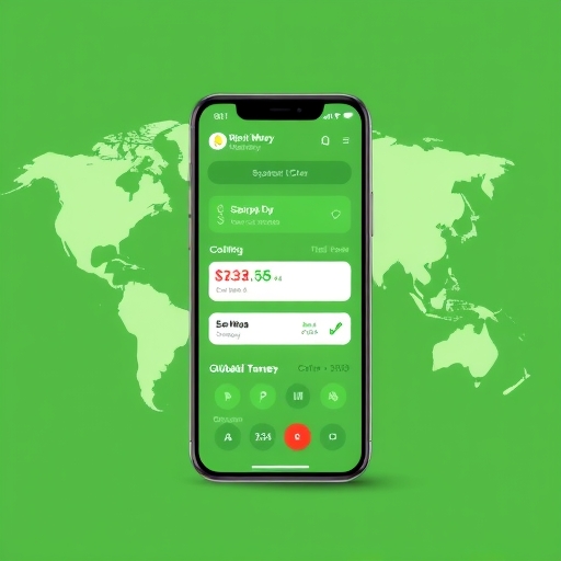 全球資金轉移應用程式的概覽界面