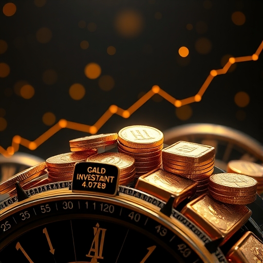 黃金投資概念示意圖
