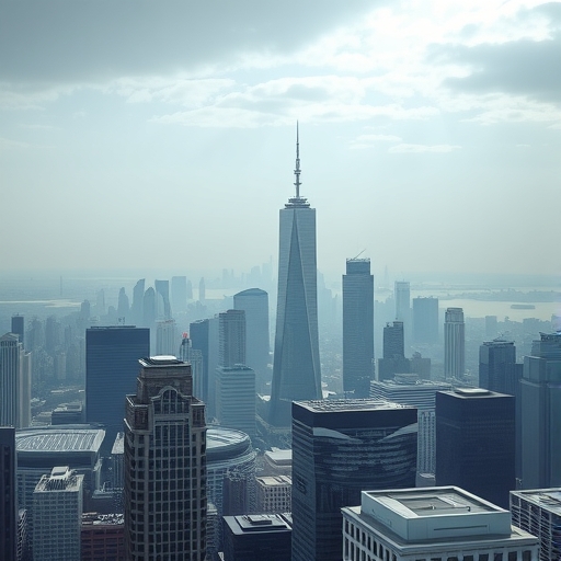 高科技城市天際線