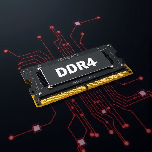 DDR4記憶體晶片的插圖