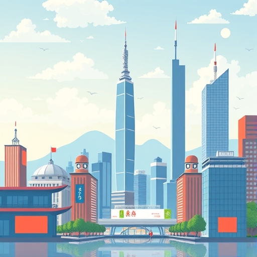 插圖顯示富邦金控的亞洲市場願景