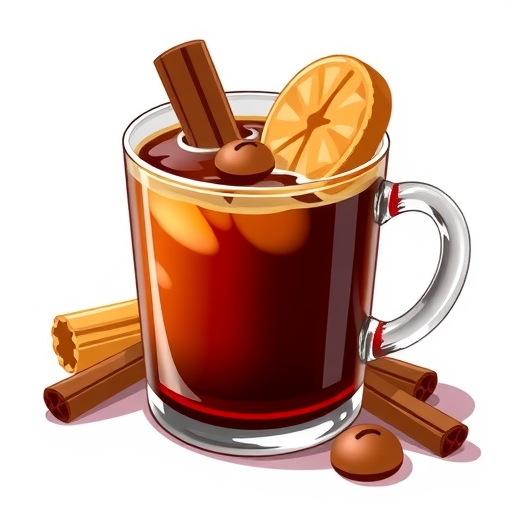 一包咖啡蘭姆風味乖乖的插畫