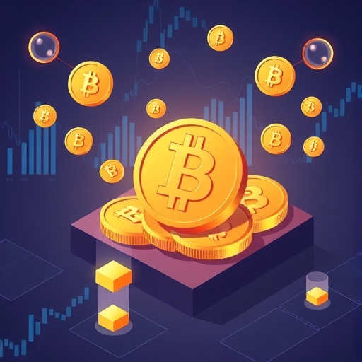 加密貨幣交易所的概念插圖