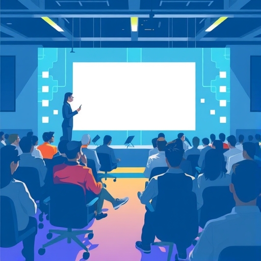 科技會議的插圖