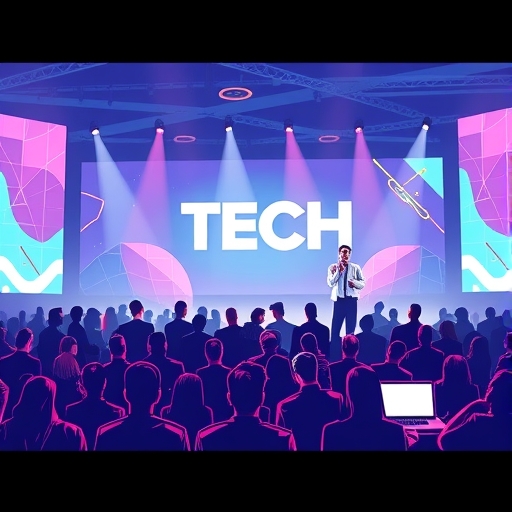 科技會議的插圖