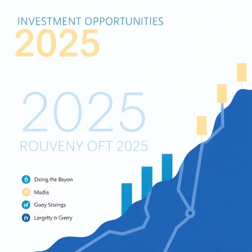 象徵2025年投資機會的金融圖像