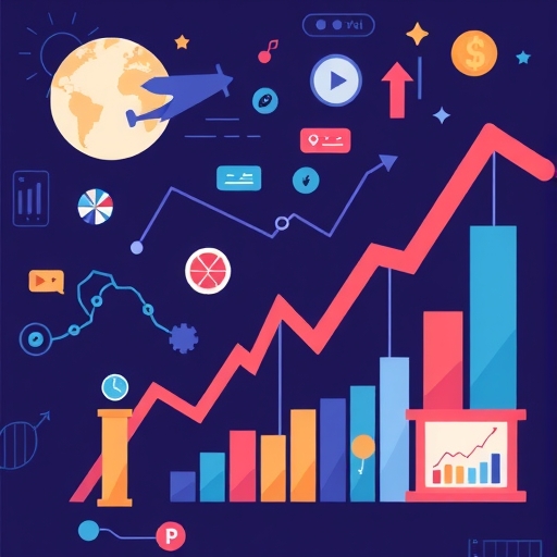 一張描述市場趨勢的插圖