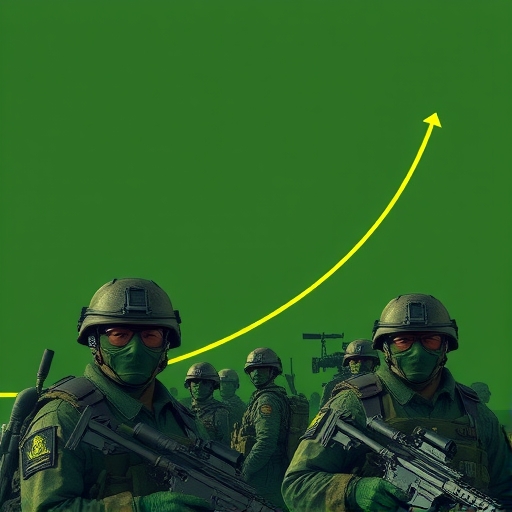 軍事技術投資成長圖