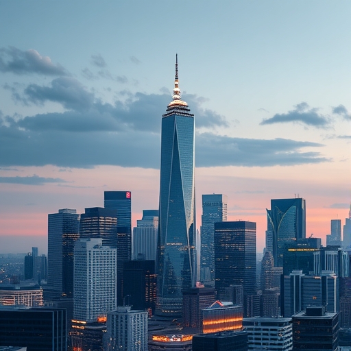 高科技城市天際線