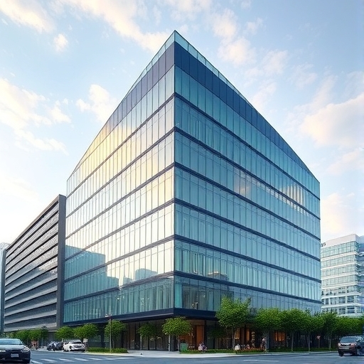 台灣現代化辦公大樓外觀