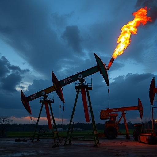 中東衝突導致油價上升的圖示