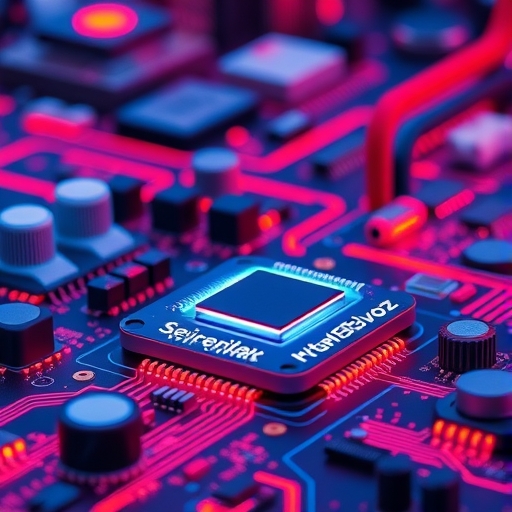 半導體技術競賽的示意圖