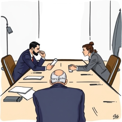 股東會上的激烈爭辯場景