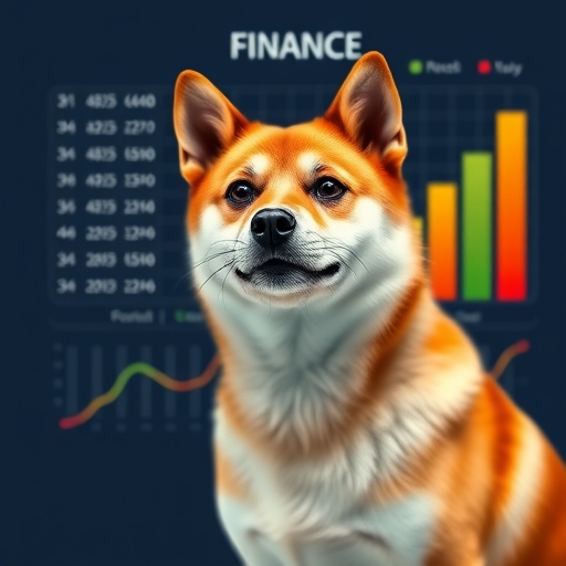 柴犬在財經圖表中的形象