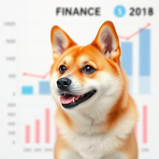 柴犬在財經圖表中的形象