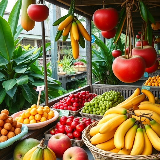 東南亞水果貿易場景