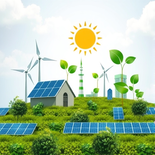可持續能源轉型的視覺化圖像