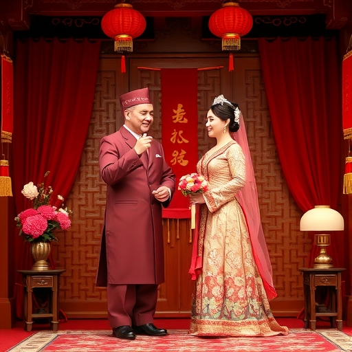 中國傳統婚禮儀式場景