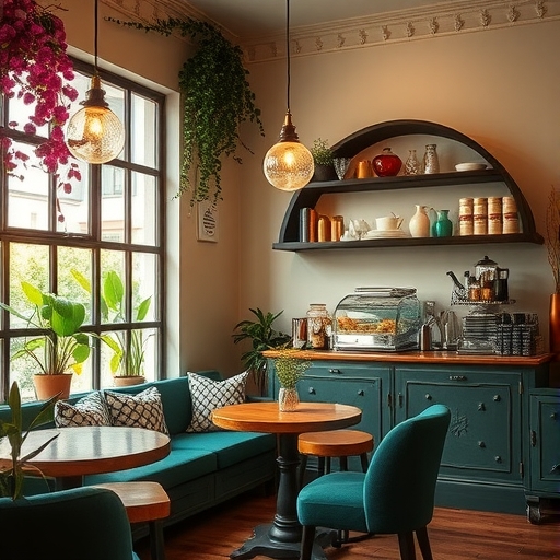 充滿活力的茶飲店內部設計