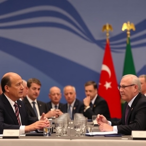 多國領導人在國際峰會上會面