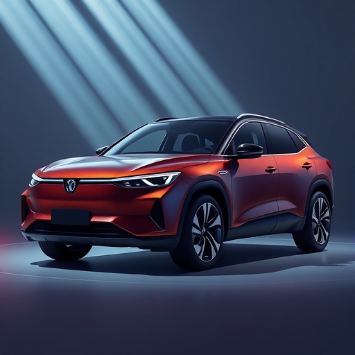 小米YU7電動車展示