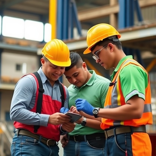 一群年輕人在討論工作解決方案