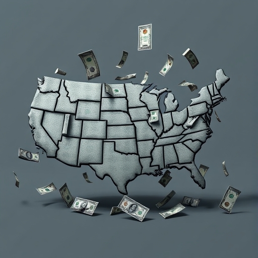 美國金融危機的象徵性表現圖