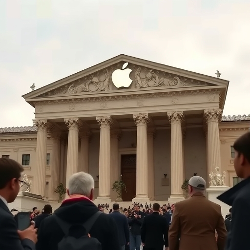 Apple反壟斷訴訟的法庭場景