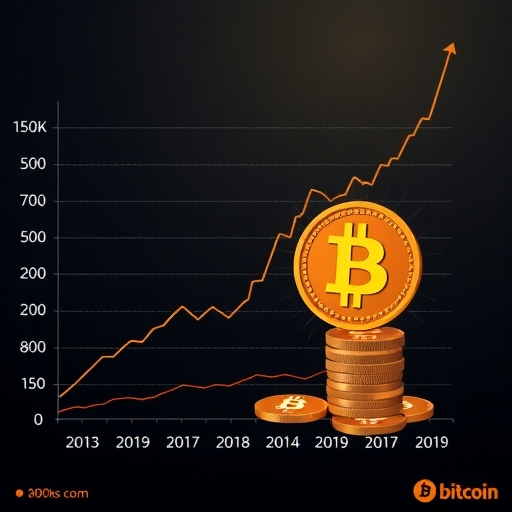 比特幣價格飆升圖