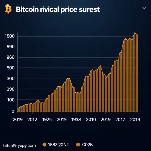 比特幣價格飆升圖