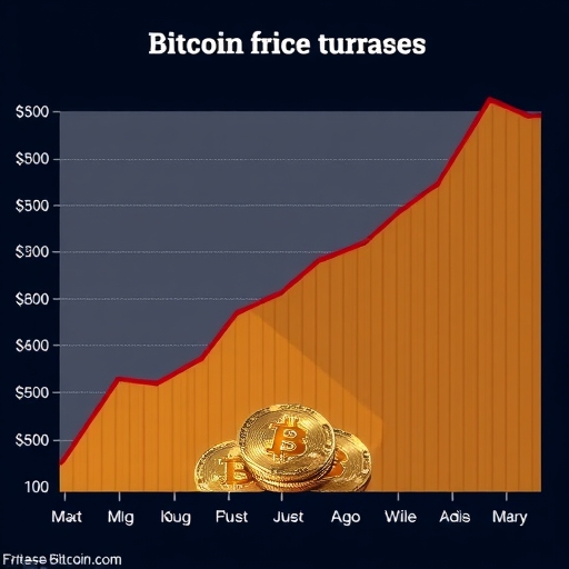 比特幣價格飆升圖