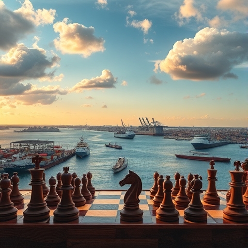 達爾文港地緣政治棋盤圖