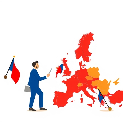 歐洲貿易談判的場景