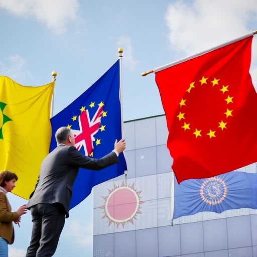 歐洲貿易談判的場景