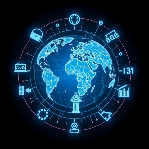 全球經濟轉型的示意圖