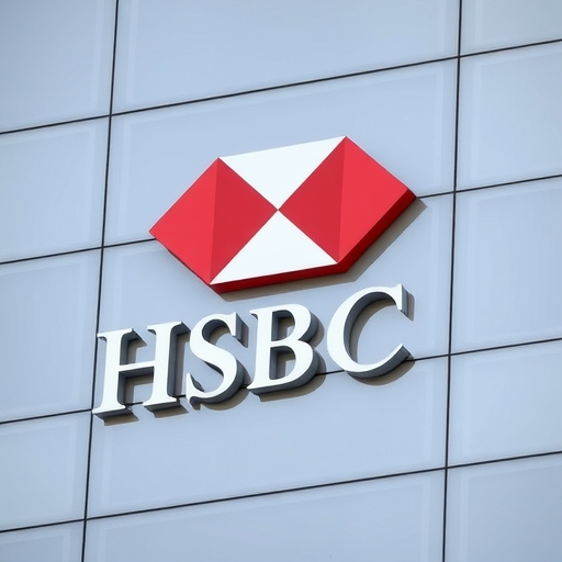 匯豐銀行標誌在建築物上