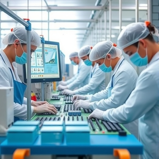 台灣高科技裝配線作業