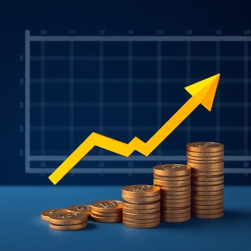 一位投資者在使用電腦分析股票數據