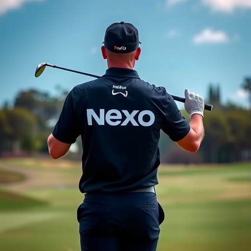 Nexo代表在高爾夫比賽中展示其品牌
