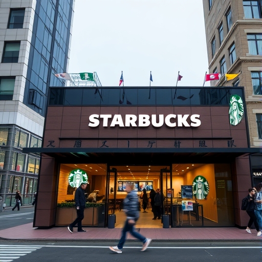 星巴克中國店面外觀