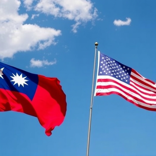 台灣與美國進行貿易談判的場景