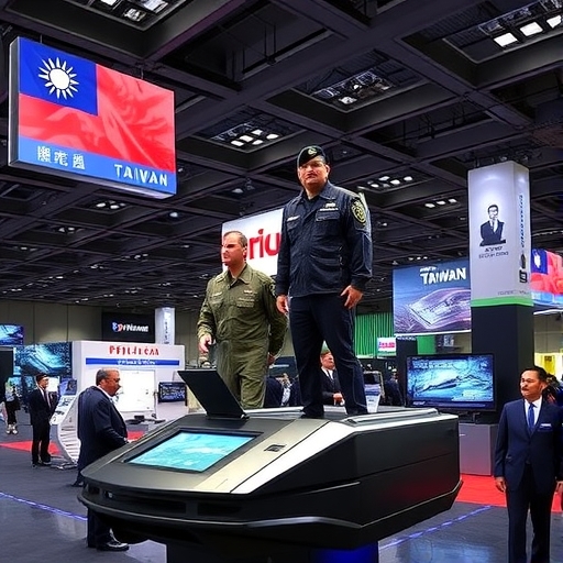 台灣國防科技展示的飛天刀無人機